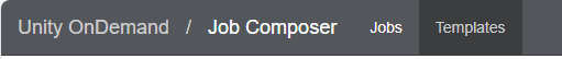 OnDemand Job Templates button